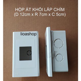 Hộp chứa át lắp nổi, lắp chìm lioa. dùng cho át khối