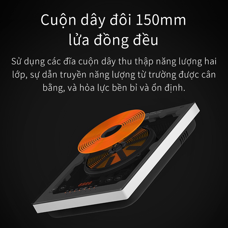 XIAOMI Bộ bếp từ thông minh kèm Chảo / Nồi Xiaomi Mijia Induction cooker A1 whole set MDCLOP2ACM