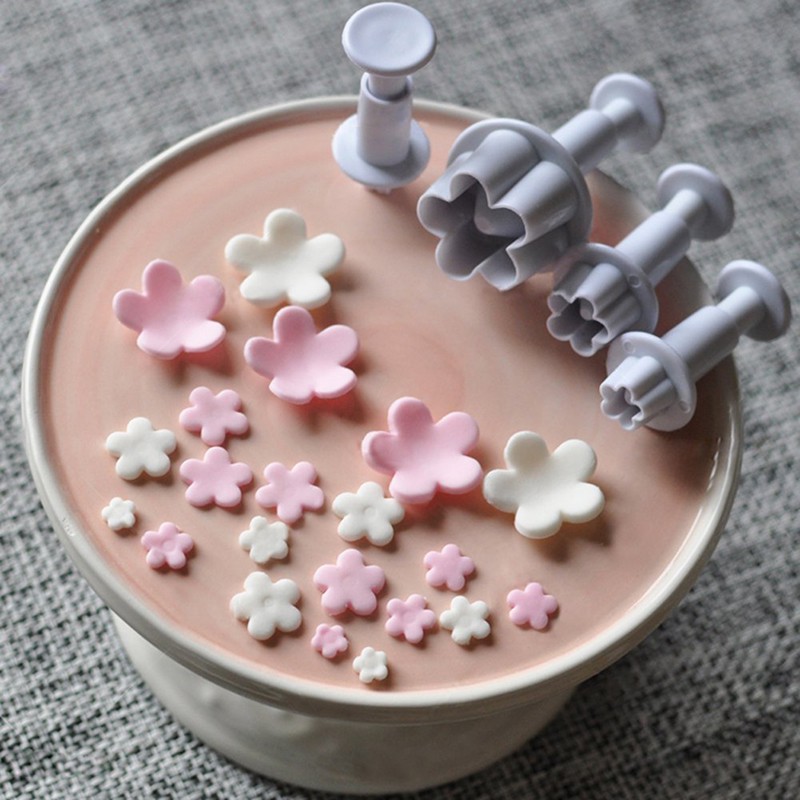 Bộ 4 khuôn cắt bánh Anaeat dạng ấn tự làm thủ công