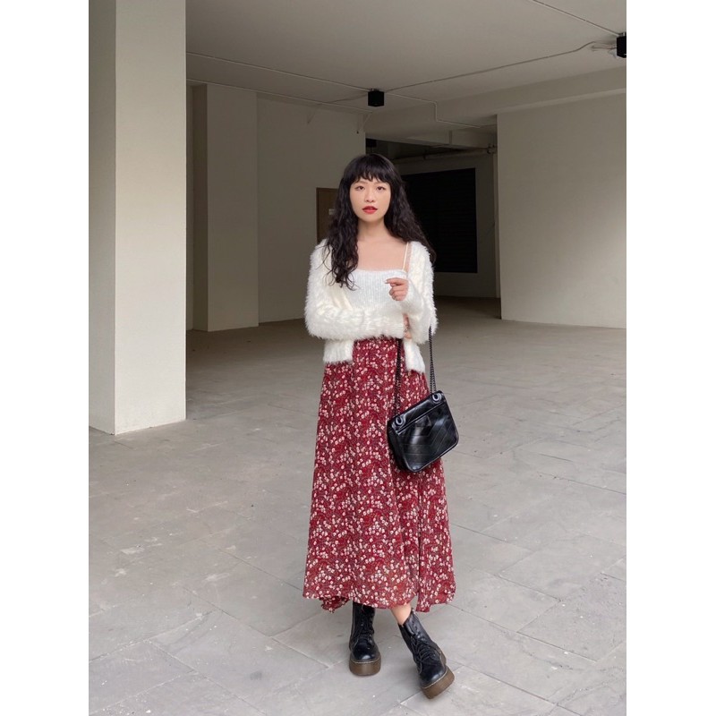 Coris skirt - Chân váy hoa đỏ - Somalyng.studio | BigBuy360 - bigbuy360.vn
