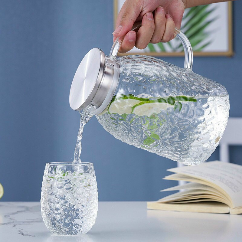 [ kèm ảnh thật ] Bình nước thủy tinh chịu nhiệt