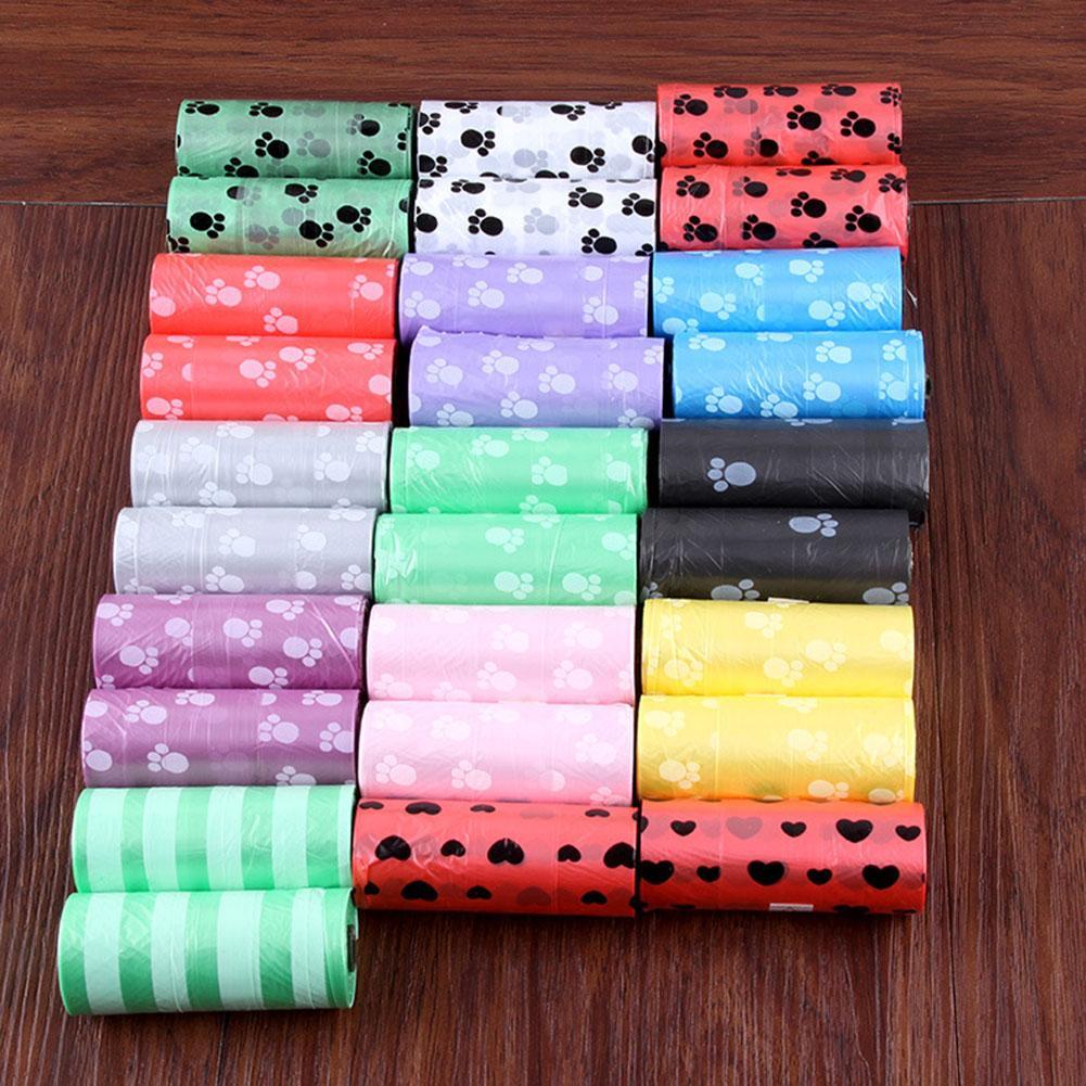 Cuộn túi dọn vệ sinh thú cưng màu ngẫu nhiên