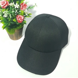 Mũ lưỡi trai trơn màu đen phong cách - phukienxinh_10k