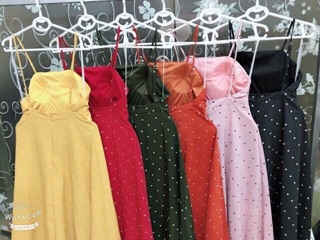 Đầm bi 2 dây(sỉ 100k)kèm mút