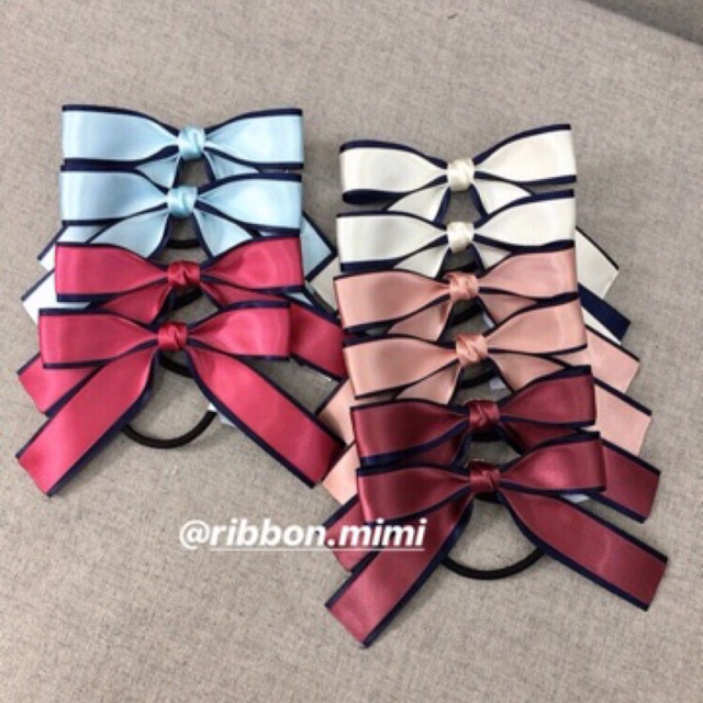 [ Hàng Thiết Kế ] Kẹp Tóc Nơ Phối Màu Handmade Ruy Băng Cao Cấp Ribbon.mimi Lyly cột / kẹp