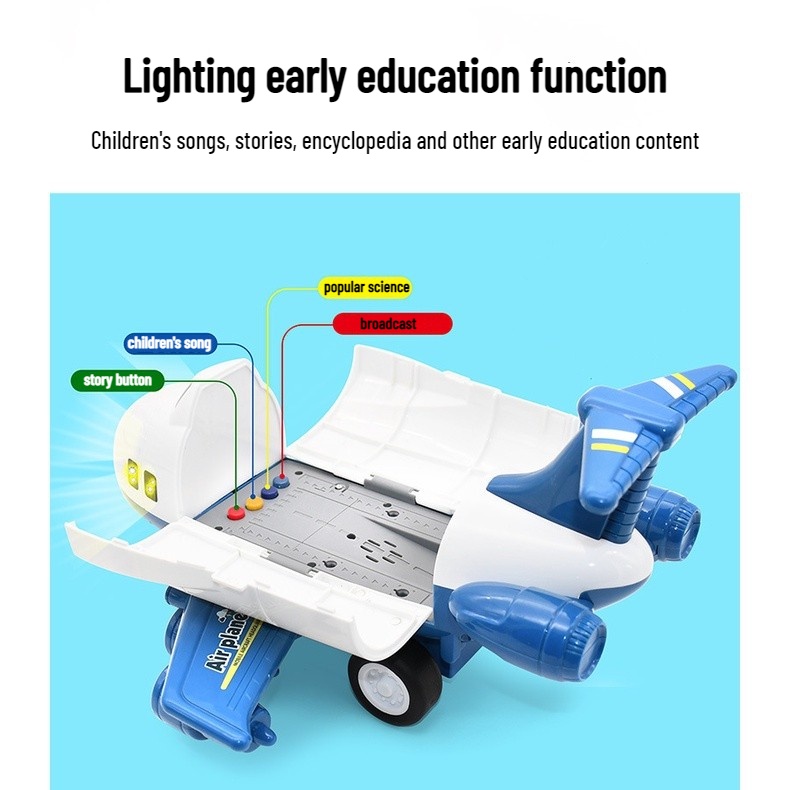 Bộ Đồ Chơi Xe Cứu Hỏa/Máy Bay/Xe Công Trường Bằng Hợp Kim Cho Bé
