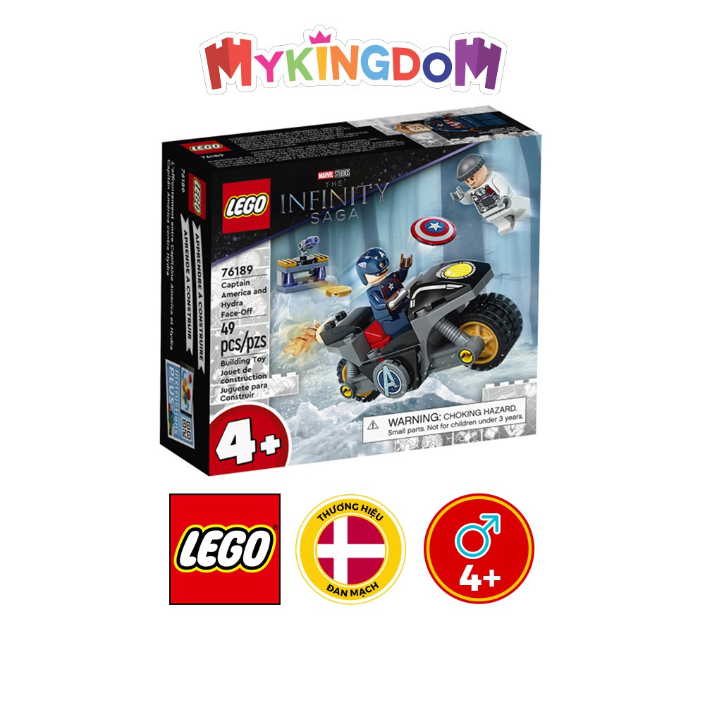 Đồ Chơi LEGO Đội Trưởng Mỹ Đối Đầu Tổ Chức Hydra 76189