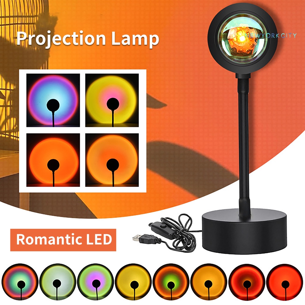Đèn LED USB Chiếu Hoàng Hôn Lãng Mạn Trang Trí Phòng Ngủ