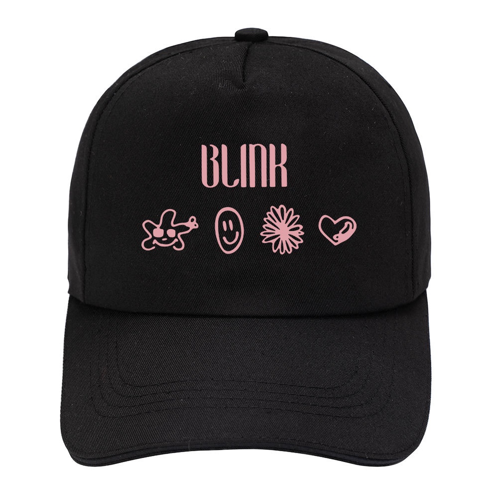 Mũ Lưỡi Trai In Chữ Ký Nhóm Nhạc blackpink Phong Cách Hàn Quốc Thời Trang unisex