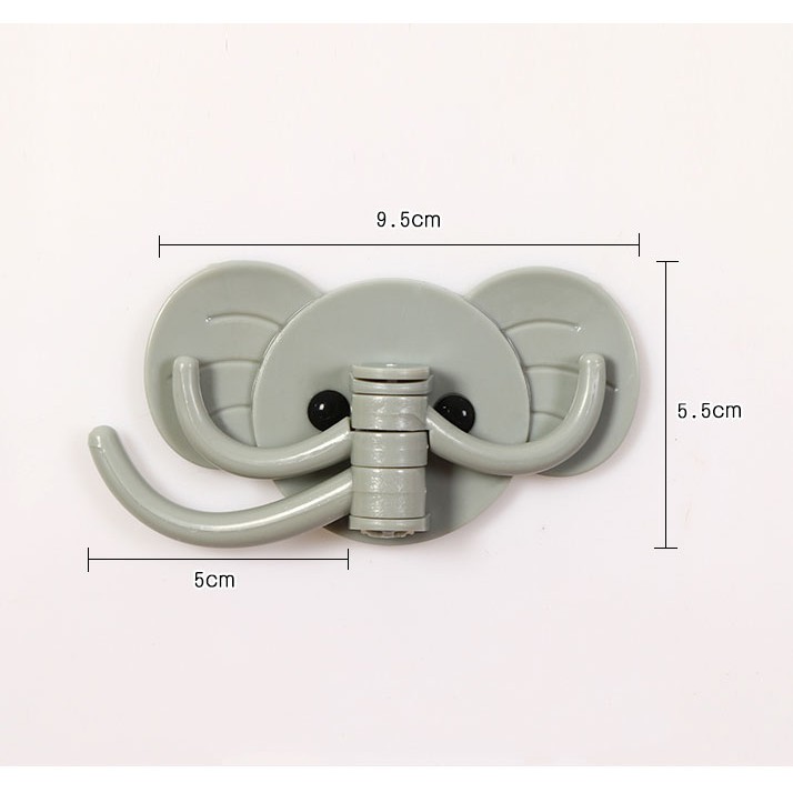 Móc treo tường hình đầu voi cute 1422  (MÀU SẮC NGẪU NHIÊN)