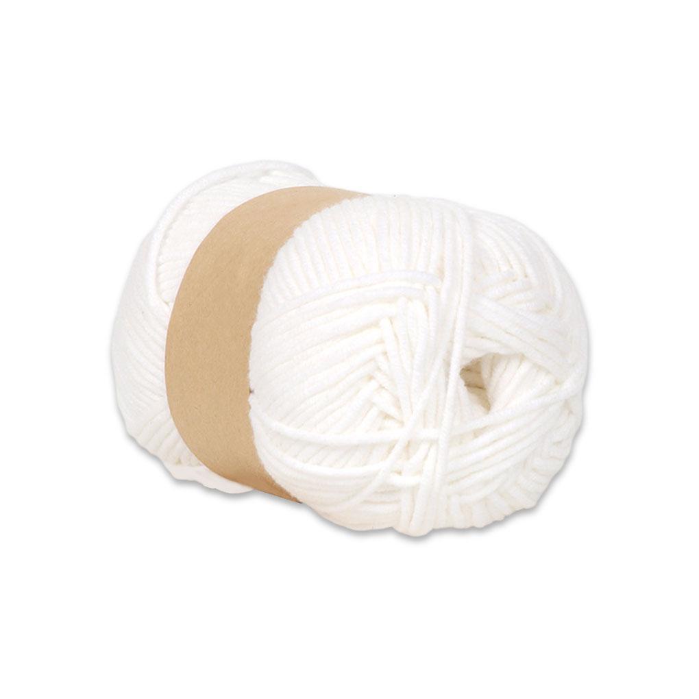 [Buran] Cuộn Chỉ Đan Len Cotton Sữa 5 Sợi Dày 50g Trang Trí Áo Sweater / Mũ Len Đan Tay Vừa Phải
