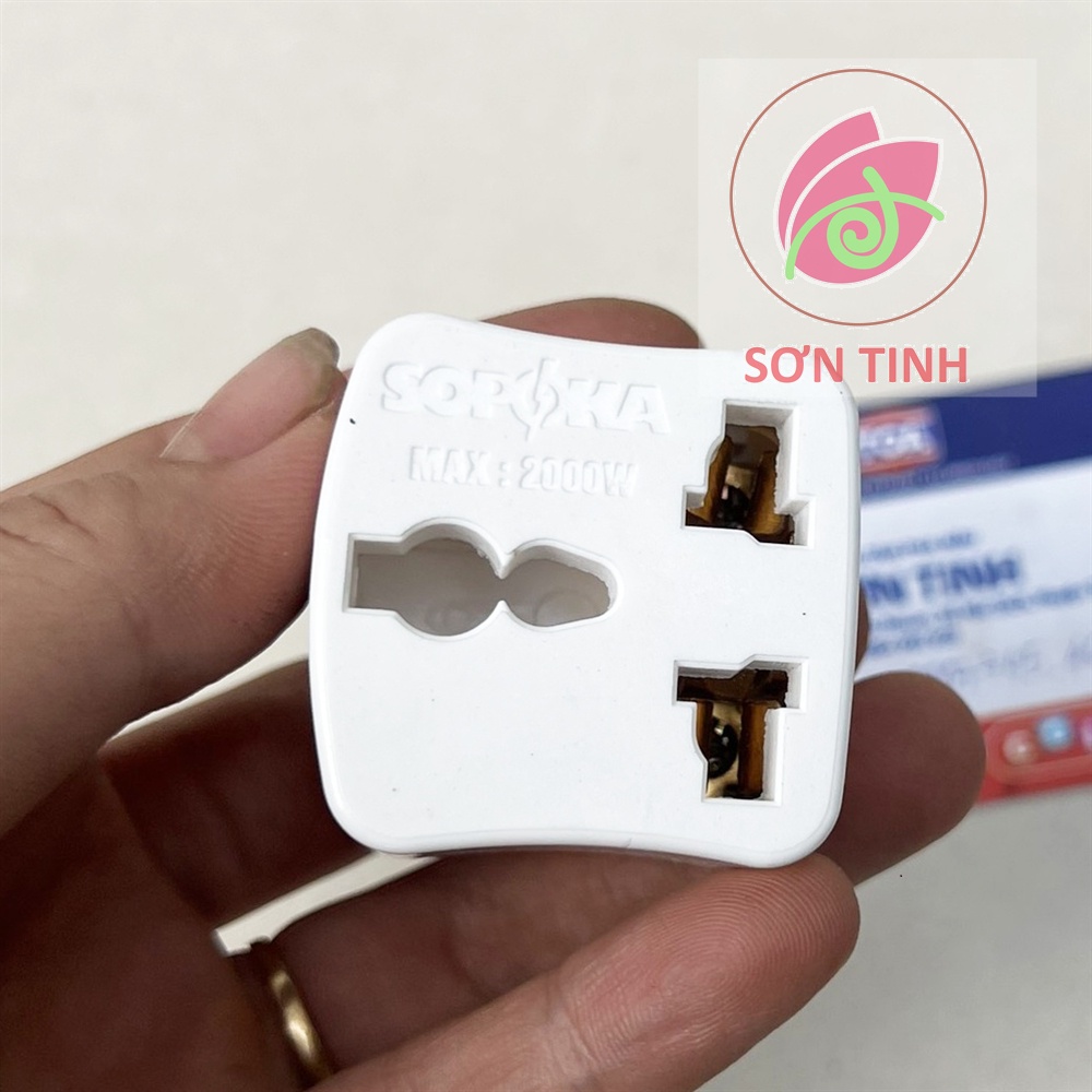 Đầu nối đa năng chịu nhiệt P7 đổi 3 chấu sang 2 chấu Sopoka - 1 cái