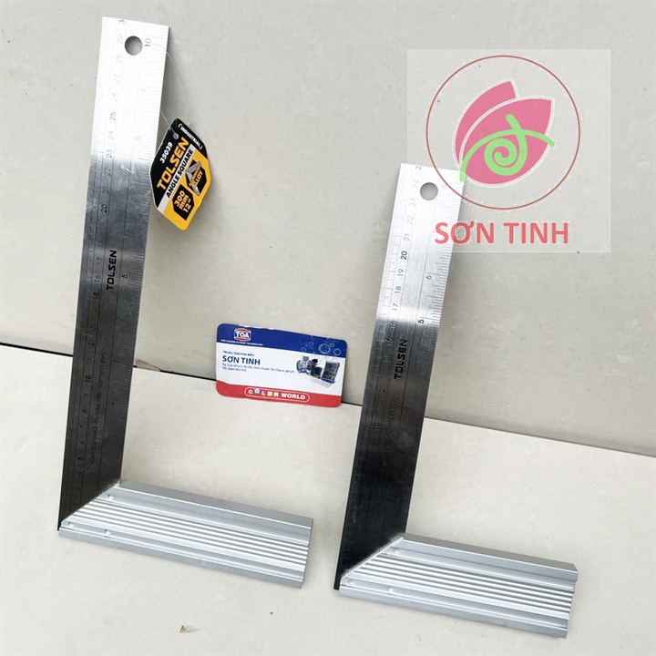 Thước Ke Thước Đo Góc Vuông Nhôm 250 300mm TOLSEN 35038 35039