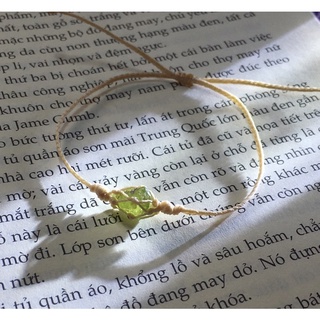 Vòng tay Tiny Macrame Peridot