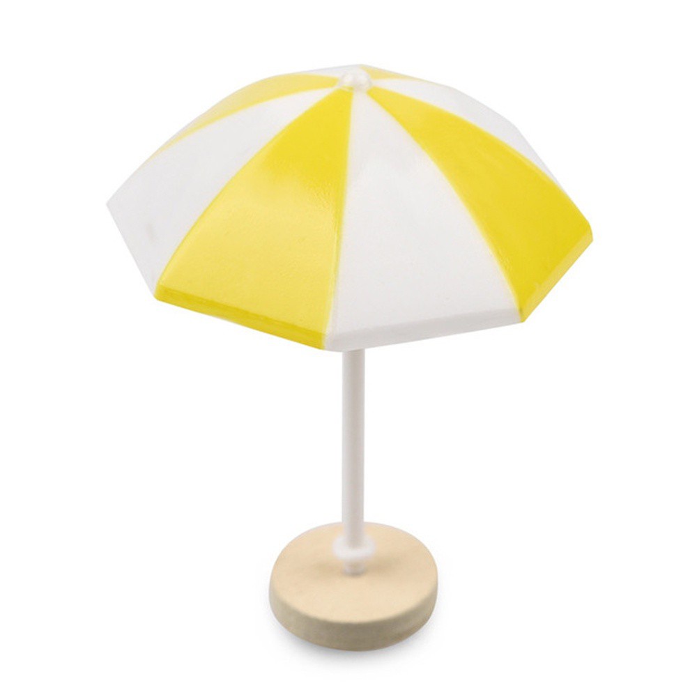 Mô hình cây dù che nắng mini 3 màu xinh xắn trang trí nhà búp bê DIY