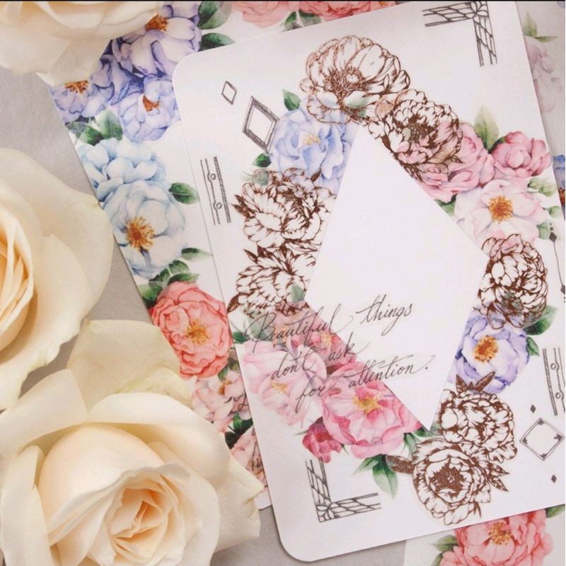 Krisna.room ♡ Hãng Loisdesign- Cuộn băng dán hình hoa Rose Garden (1 chu kì 90cm)