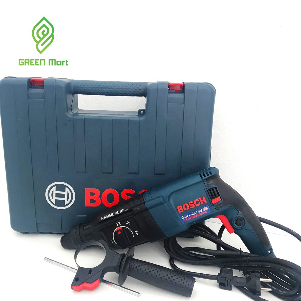 [Chính Hãng] Máy khoan bê tông 3 chức năng Bosh 2_26 800W KÈM ĐẦU KHOAN SẮT, GỖ VÀ 5 MŨI KHOAN, ĐỤC BÊ TÔNG