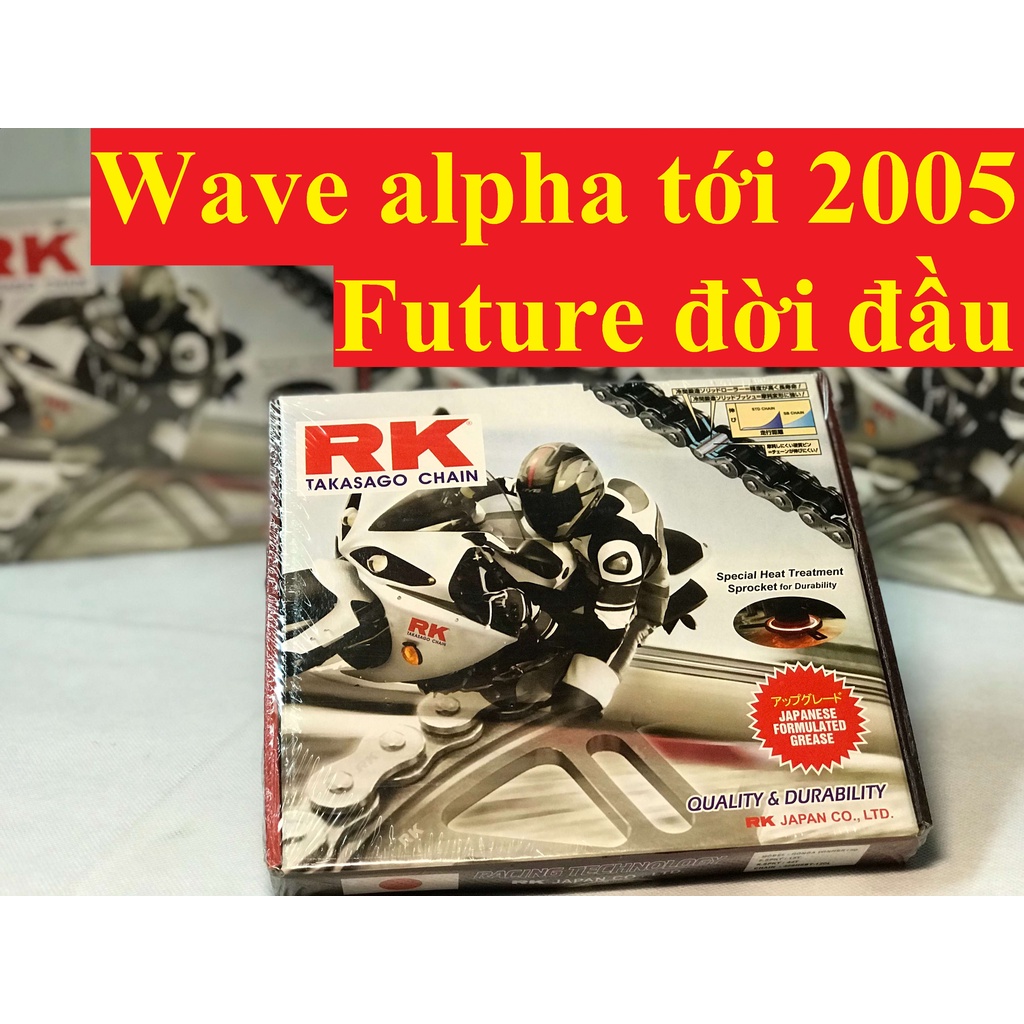 Nhông Sên Dĩa RK Xe Wave Alpha Cũ (tới 2005), Future Đời Đầu Công Nghệ Nhật Bản