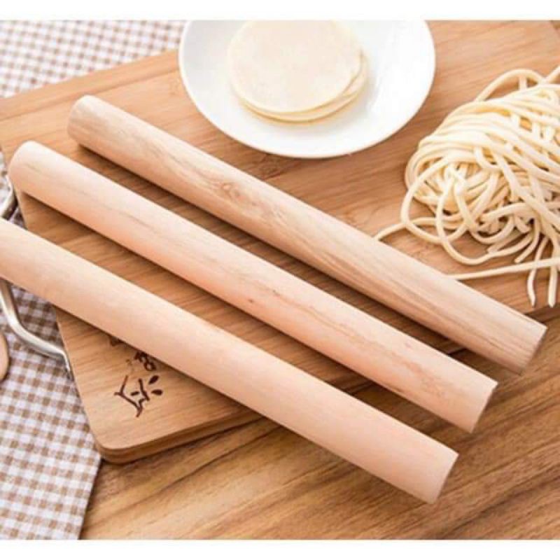 Cán bột gỗ thẳng 30cm