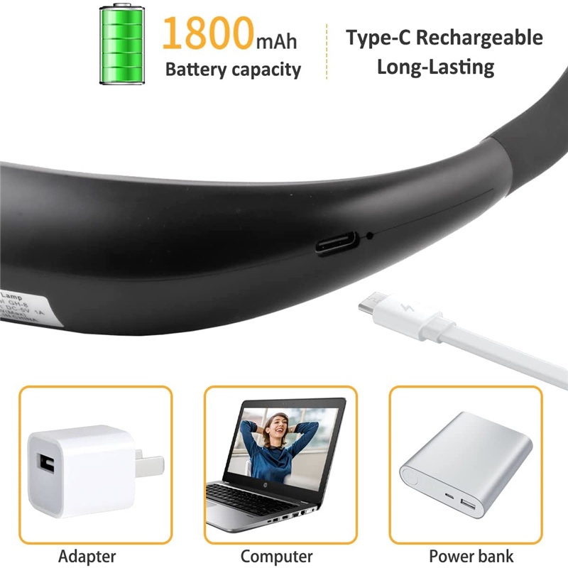 Đèn Đọc Sách LED Cổ Ngỗng Linh Hoạt Điều Chỉnh Được Tiết Kiệm Năng Lượng 3 Chế Độ