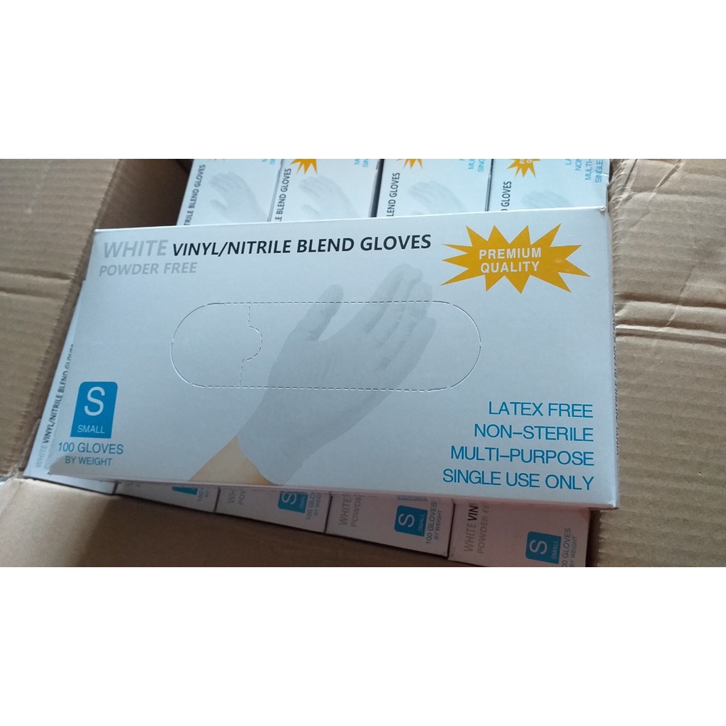 Găng tay đen Nitrile không bột bao tay đen đa năng dùng cho thực phẩm, sửa xe, phun xăm thẩm mỹ hộp 100 cái