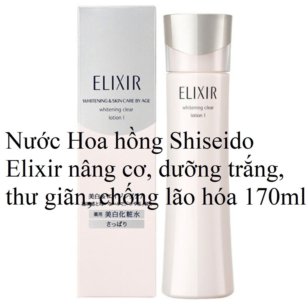 Sữa dưỡng da SHISEIDO ELIXIR 130ML whitening dưỡng trắng và lifting moisture emulsion nâng cơ