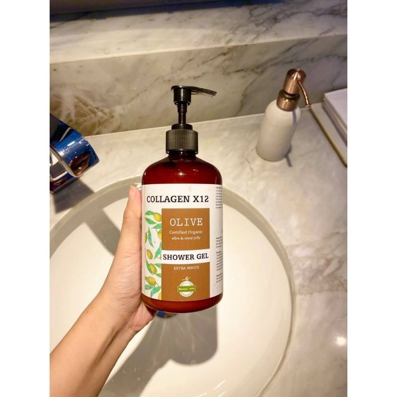 Sữa Tắm Trắng Da Collagen X12 (chai to 500ml)
