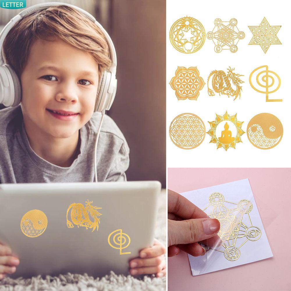 Miếng Dán Bằng Đồng Kim Loại Họa Tiết Hoa/Hình Học Dùng Trang Trí DIY|Khuôn Làm Trang Sức Thủ Công Bằng Vật Liệu Epoxy Màu Sắc