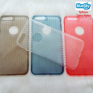 Ốp lưng Iphone 7 Plus / 8 Plus dẻo trong nhiều màu có sọc