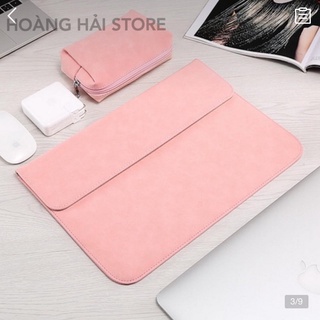 Bao da chống sốc cao cấp cho macbook, laptop, surface kèm ví đựng phụ kiện