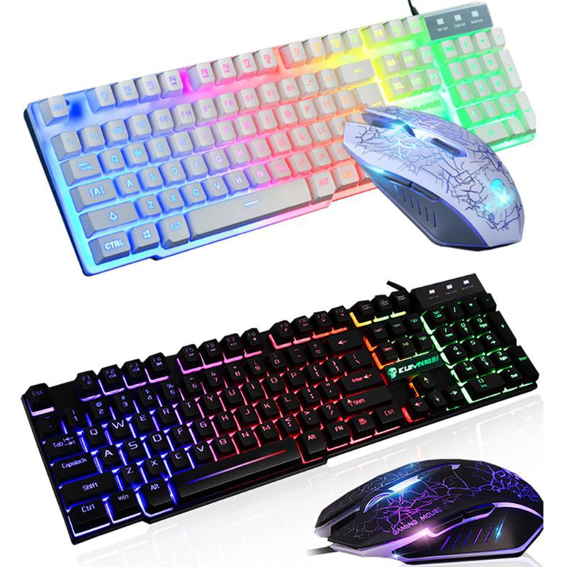 Chuột Quang Gaming T6 Có Đèn Led Nền Cầu Vồng