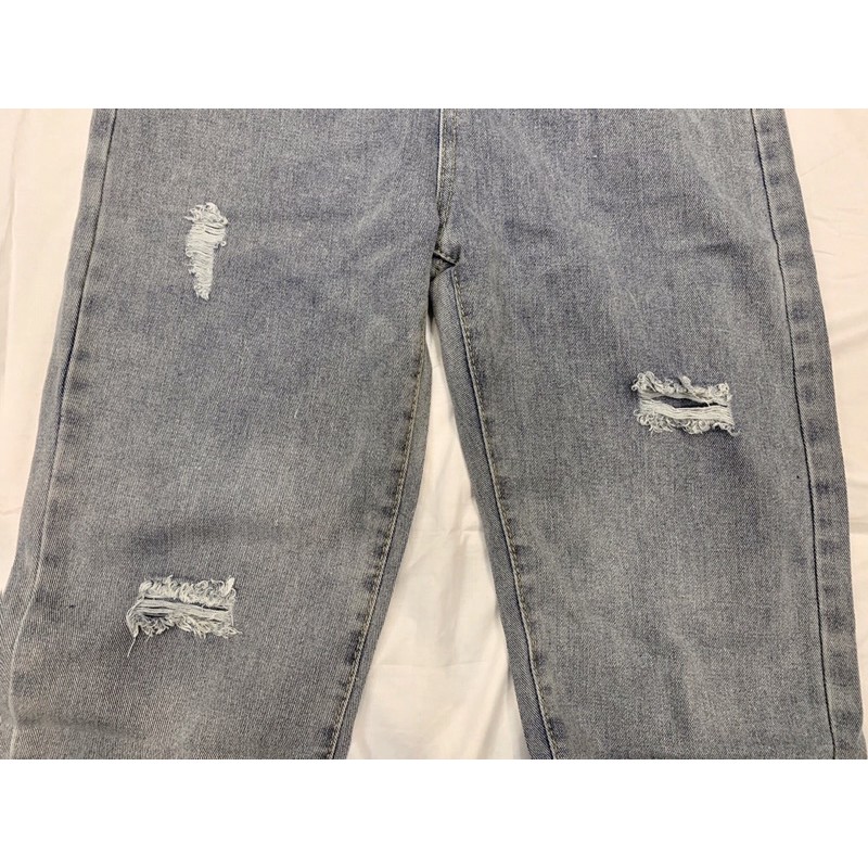 [Tiền Nào Của Đấy]Quần Jean Baggy Nam Rách Gối Màu Xanh Và Màu Đen Ống Rộng Hàn Quốc Hot Trend 2020-B04 | BigBuy360 - bigbuy360.vn