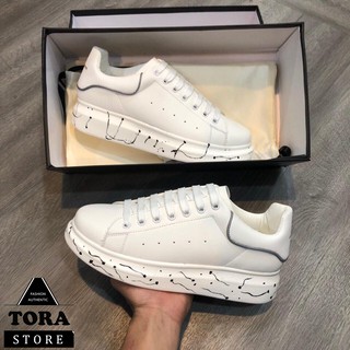 [SF+]GIÀY Nam Alexander McQueen trắng đen FULL BOX