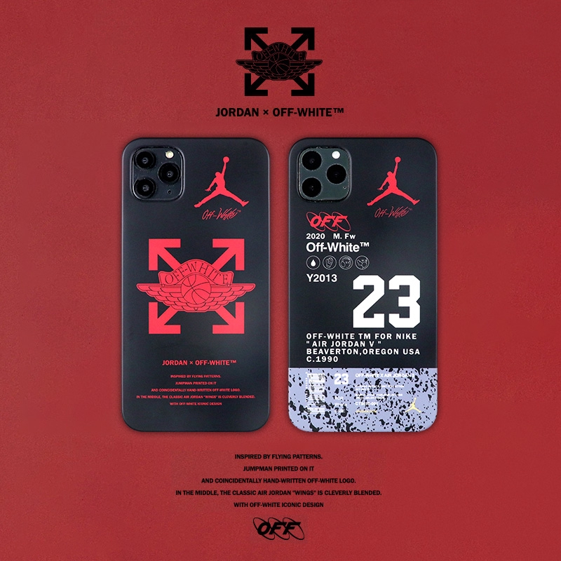 Ốp điện thoại logo Off White Jordan cho iPhone 12 7/8 Plus / X / XS / XR / XS MAX / 11/11 PRO / 11 Pro MAX | BigBuy360 - bigbuy360.vn