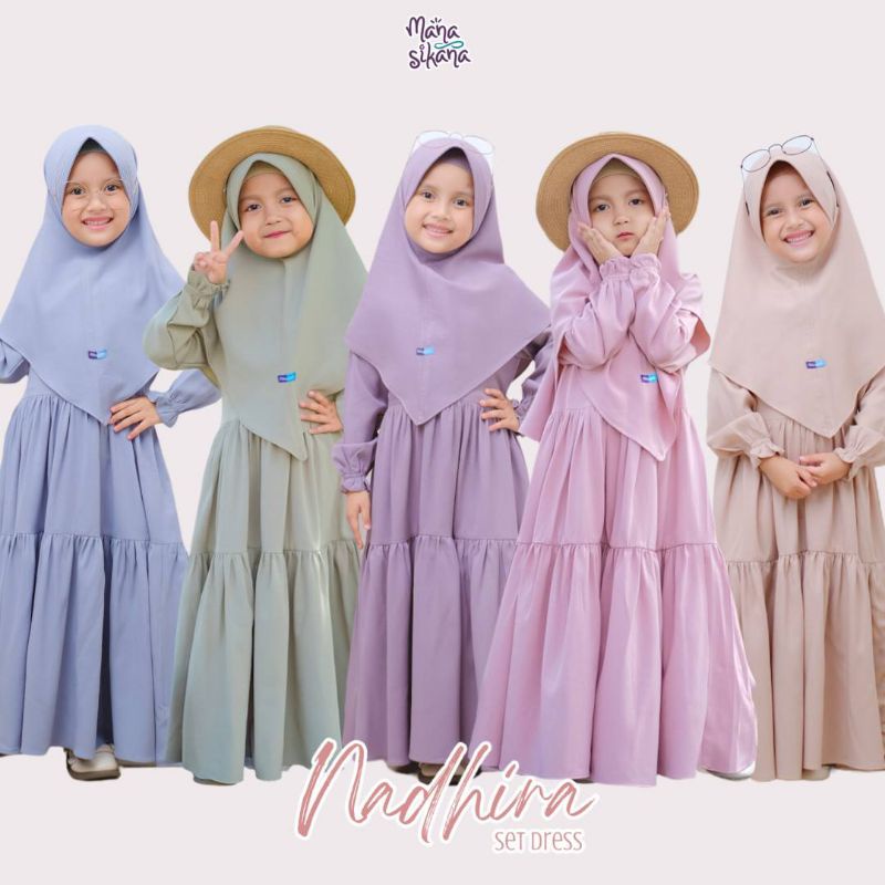 Bộ Váy Nadhira Cho Trẻ Em Của MANASIKANA