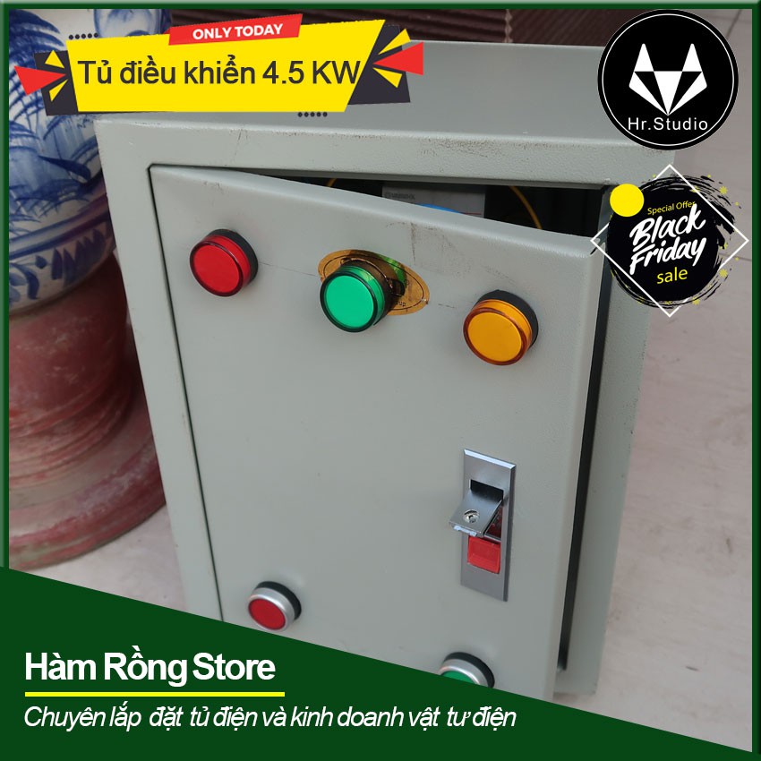 Tủ điều khiển bật tắt bảo vệ động cơ điện 3 pha 4.5KW CHINT