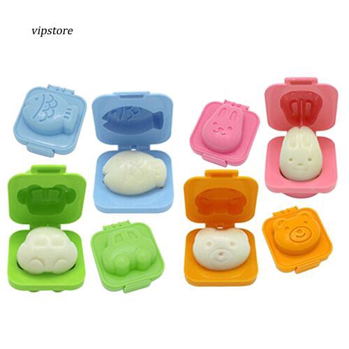 Set 2 Khuôn Làm Cơm Nắm Hình Hoạt Hình Đáng Yêu