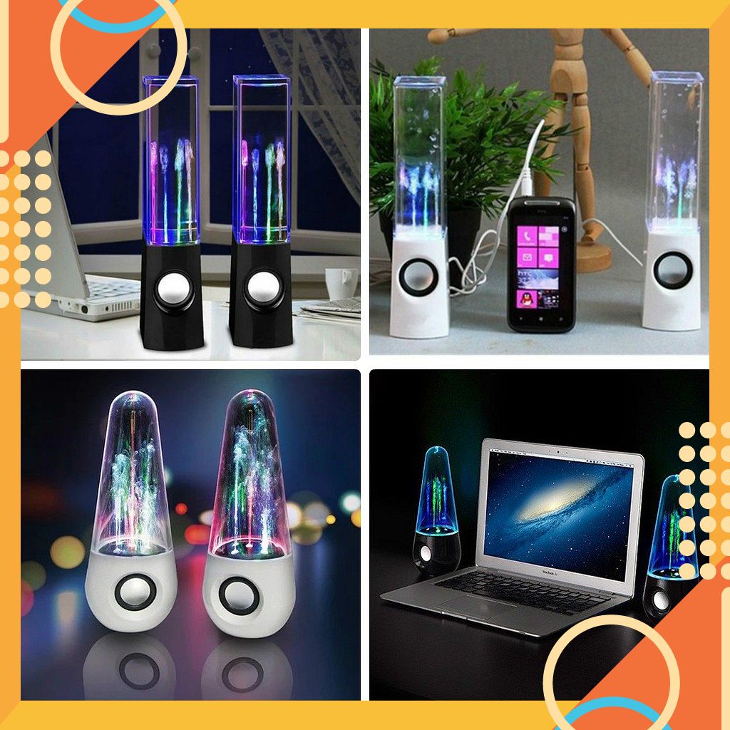LOA VI TÍNH PHUN NƯỚC THEO ĐIỆU NHẠC (MẪU VUÔNG, TRÒN) [SALE]