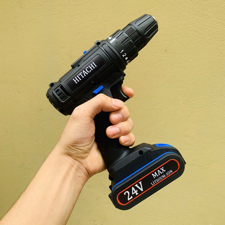 Khoan Pin 24V Hitachi.Tặng 4 mũi khoan + bắn vít