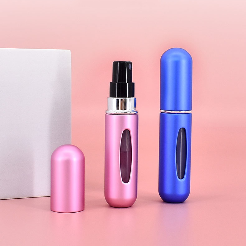 Chai Chiết Nước Hoa Tự Động/ Ống Đựng Nước Hoa Chiết Đáy Trực Tiếp Dạng Xịt 5ml Chai Chiết Nước Hoa Mini 5ml Bằng Nhôm Có Thể Đổ Đầy Tiện Lợi lọ chiết nước hoa chiết nước hoa chai chiết nước hoa tự động
