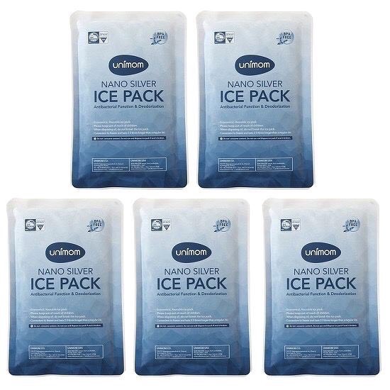 Combo 2 Túi đá gel khô Unimom diệt khuẩn giữ nhiệt lạnh trữ sữa và thực phẩm UM871857 - Made in Korea