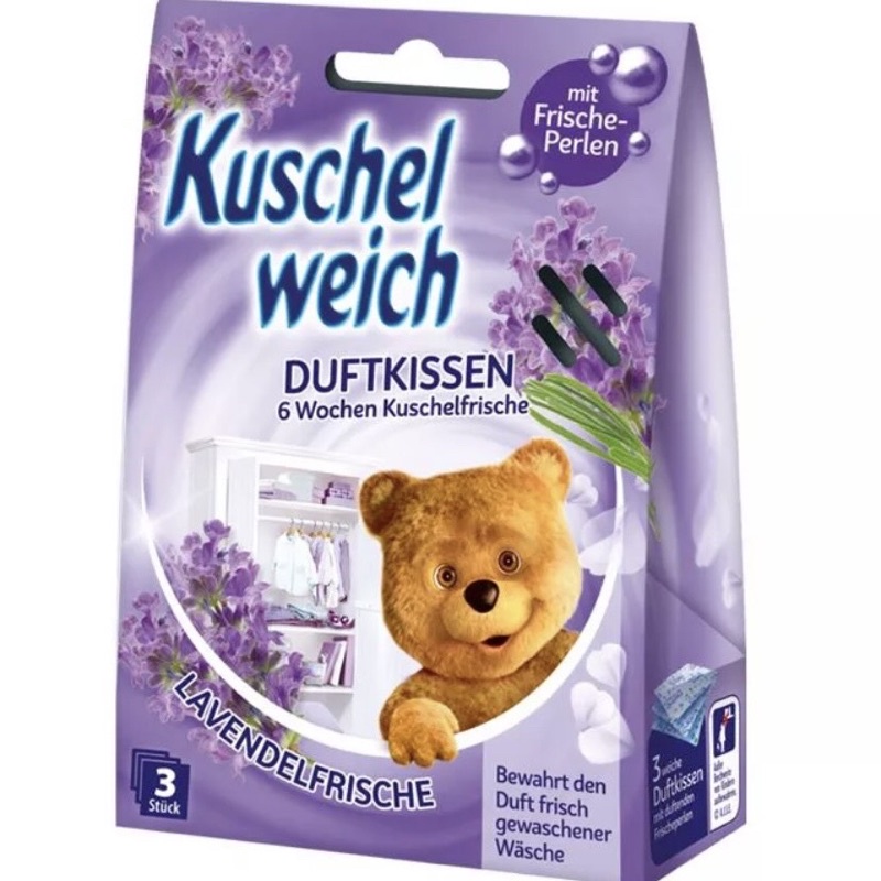 Túi thơm tủ quần áo cho bé Kuschel weich hình gấu trẻ em an toàn- Hàng Đức