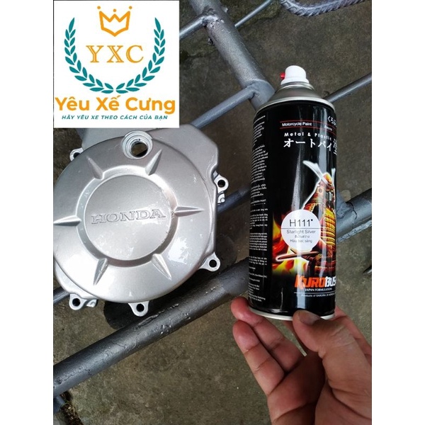 H111_Sơn xịt Samurai màu Bạc Sáng H111*