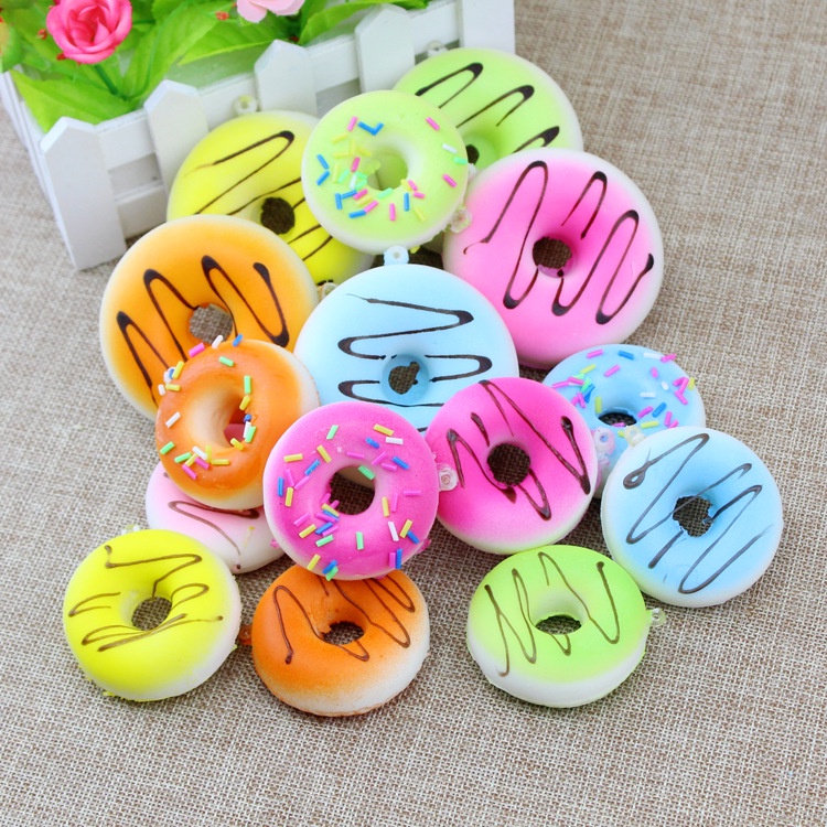 Squishy Lớn JUMBO Hình bánh donus rắc socola Đồ Chơi Xốp Giảm Stress Hình mềm mịn dễ Thương đàn hồi Cho Bé
