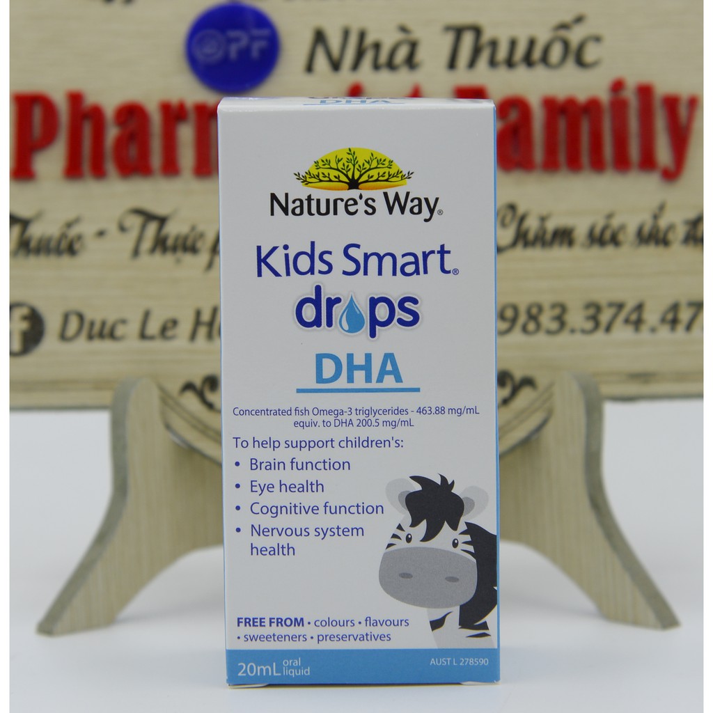 [ÚC] DHA Cho Trẻ Sơ Sinh Nature's way Kids Smart Drops DHA - 20 mL