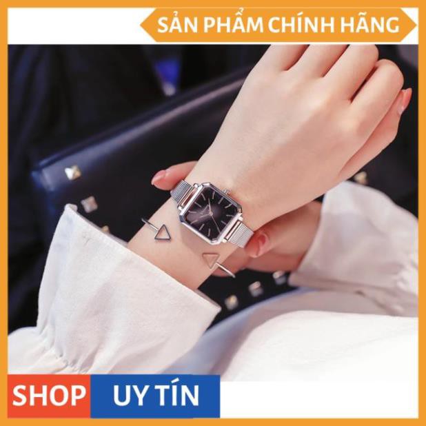 [NEW ARRIVAL] Đồng hồ nữ Ulzzang mặt vuông cá tính - HÀNG CHÍNH HÃNG - dây nhuyễn siêu mỏng