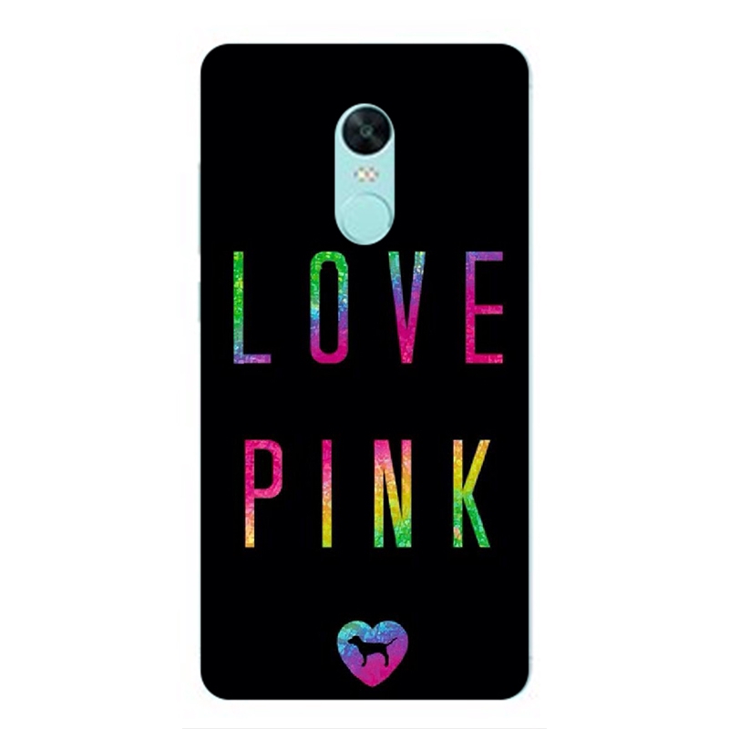Ốp điện thoại silicon in logo Love Pink cho Wiko View 4 XL Max WIM Sunny 5 Lite Y61