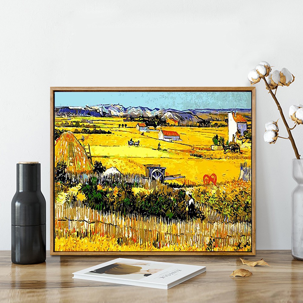 Tranh sơn dầu tự làm hình phong cảnh Van Gogh