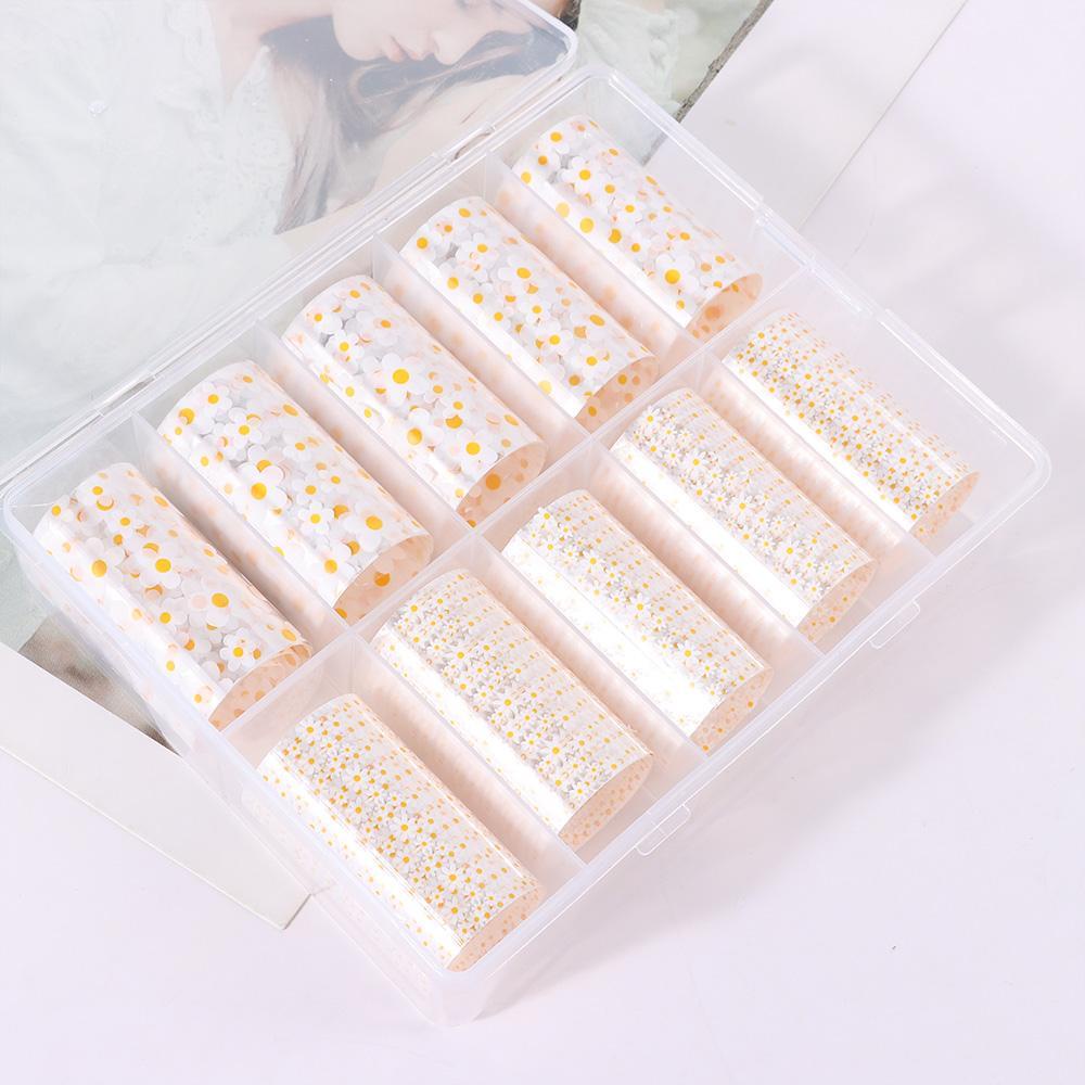 HS Giấy Foil Họa Tiết Hoa Dán Móng Nghệ Thuật