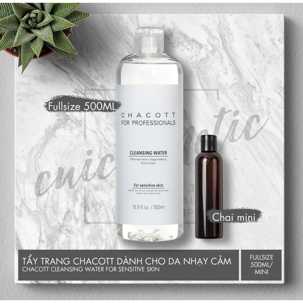 ( Cũi Cosmetic ) Nước tẩy trang Chacott for Professional